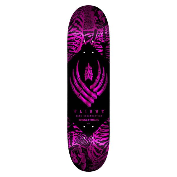 Powell Peralta Skeleton Pink Foil Flight Deck 8.0 X 31.45
