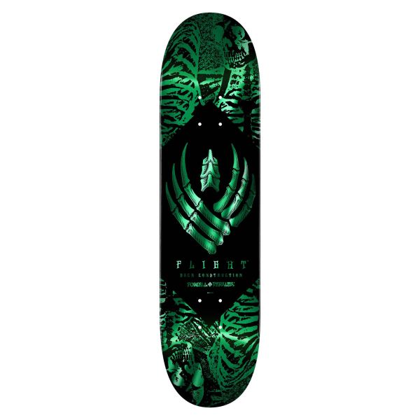 Powell Peralta Skeleton Teal Foil Flight Deck 8.13 X 31.58